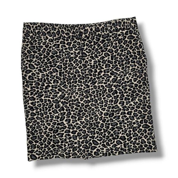 Amanda + Chelsea Women’s Cheetah Animal Print Skirt Viscose Blend Careerwear - Picture 3 of 9